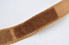 Authentic GUCCI Vintage Sun Visor Leather Nylon Size M Brown 1645K