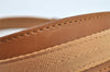 Authentic GUCCI Vintage Sun Visor Leather Nylon Size M Brown 1645K