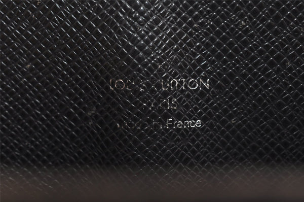 Auth Louis Vuitton Taiga Porte Documents Lozan Briefcase M30052 Black Junk 1646I