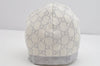 Authentic GUCCI Vintage Beanie Knit Cap For Baby GG Wool Size S White Gray 1646K