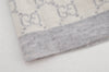 Authentic GUCCI Vintage Beanie Knit Cap For Baby GG Wool Size S White Gray 1646K