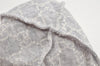 Authentic GUCCI Vintage Beanie Knit Cap For Baby GG Wool Size S White Gray 1646K