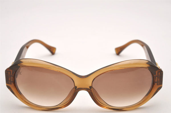 Authentic Louis Vuitton Soupcon Sunglasses Glitter Plastic Brown Z0094E LV 1647J