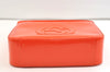 Authentic GUCCI Vintage Shoulder Hand Bag Purse Enamel Orange Junk 1647K