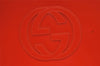 Authentic GUCCI Vintage Shoulder Hand Bag Purse Enamel Orange Junk 1647K