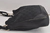 Auth GUCCI Bamboo Sherry Line 2Way Shoulder Bag GG Canvas Leather Black 1648J