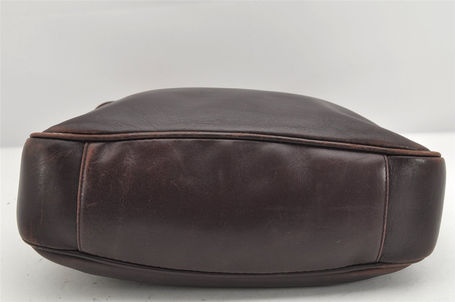 Authentic GUCCI Bamboo 2Way Shoulder Hand Bag Purse Leather Brown Junk 1648K