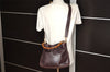 Authentic GUCCI Bamboo 2Way Shoulder Hand Bag Purse Leather Brown Junk 1648K
