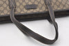 Authentic GUCCI Vintage Shoulder Tote Bag GG PVC Leather 211137 Brown 1649J