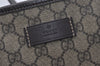 Authentic GUCCI Vintage Shoulder Tote Bag GG PVC Leather 211137 Brown 1649J