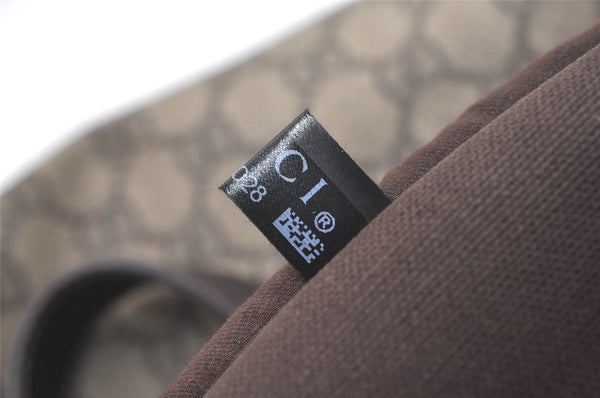 Authentic GUCCI Vintage Shoulder Tote Bag GG PVC Leather 211137 Brown 1649J