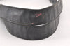 Authentic CHANEL Vintage CC Logo Shoulder Tote Bag PVC Leather Black 1653K
