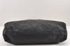 Authentic CHANEL Vintage CC Logo Shoulder Tote Bag PVC Leather Black 1653K