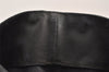 Authentic CHANEL Vintage CC Logo Shoulder Tote Bag PVC Leather Black 1653K