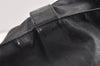 Authentic CHANEL Vintage CC Logo Shoulder Tote Bag PVC Leather Black 1653K