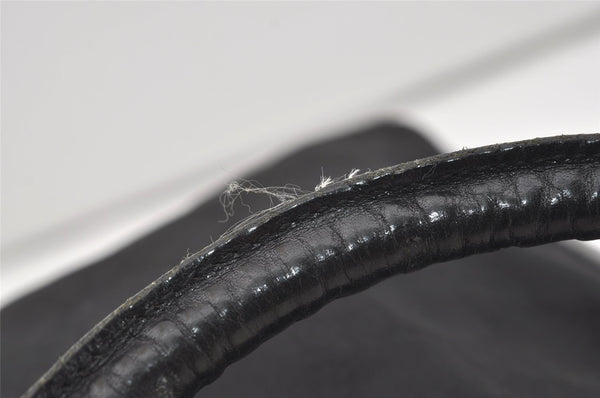 Authentic GUCCI Shoulder Hand Bag Purse GG Nylon Leather 0013766 Black 1654J