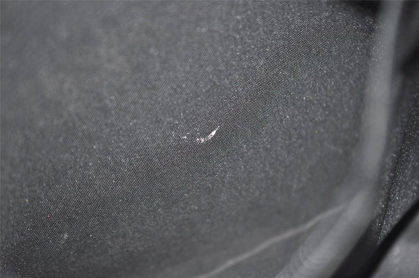 Authentic GUCCI Shoulder Hand Bag Purse GG Nylon Leather 0013766 Black 1654J