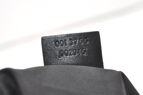 Authentic GUCCI Shoulder Hand Bag Purse GG Nylon Leather 0013766 Black 1654J