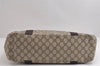 Authentic GUCCI Vintage Shoulder Tote Bag GG PVC Leather 141624 Brown 1655J