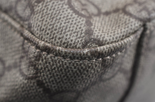 Authentic GUCCI Vintage Shoulder Tote Bag GG PVC Leather 141624 Brown 1655J