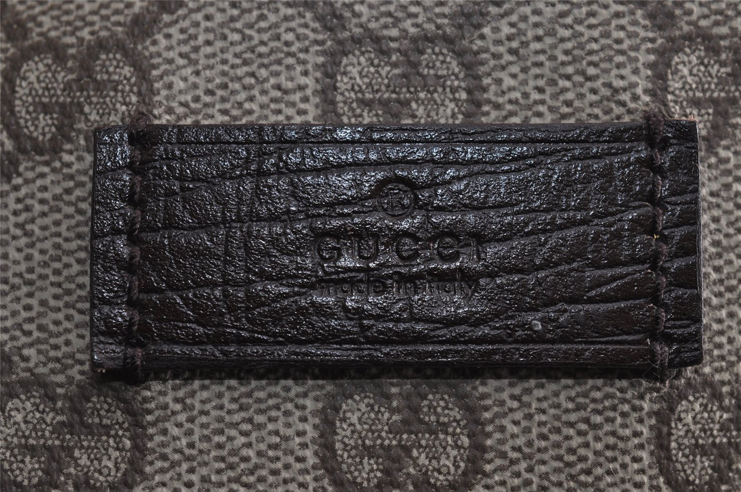 Authentic GUCCI Vintage Shoulder Tote Bag GG PVC Leather 141624 Brown 1655J