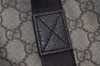 Authentic GUCCI Vintage Shoulder Tote Bag GG PVC Leather 141624 Brown 1655J