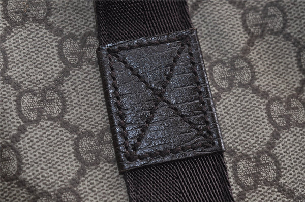 Authentic GUCCI Vintage Shoulder Tote Bag GG PVC Leather 141624 Brown 1655J