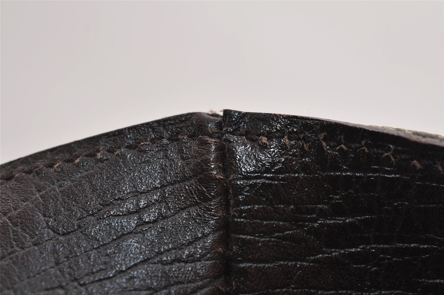 Authentic GUCCI Vintage Shoulder Tote Bag GG PVC Leather 141624 Brown 1655J