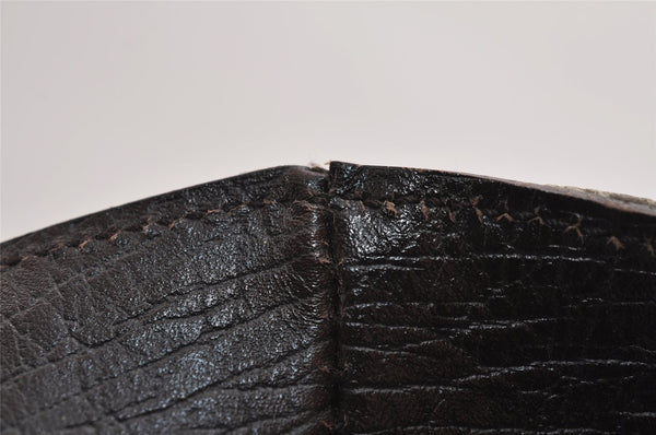 Authentic GUCCI Vintage Shoulder Tote Bag GG PVC Leather 141624 Brown 1655J