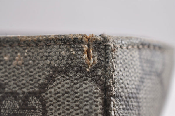 Authentic GUCCI Vintage Shoulder Tote Bag GG PVC Leather 141624 Brown 1655J