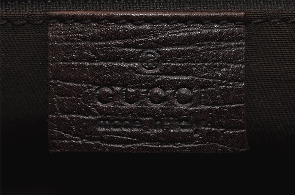Authentic GUCCI Vintage Shoulder Tote Bag GG PVC Leather 141624 Brown 1655J
