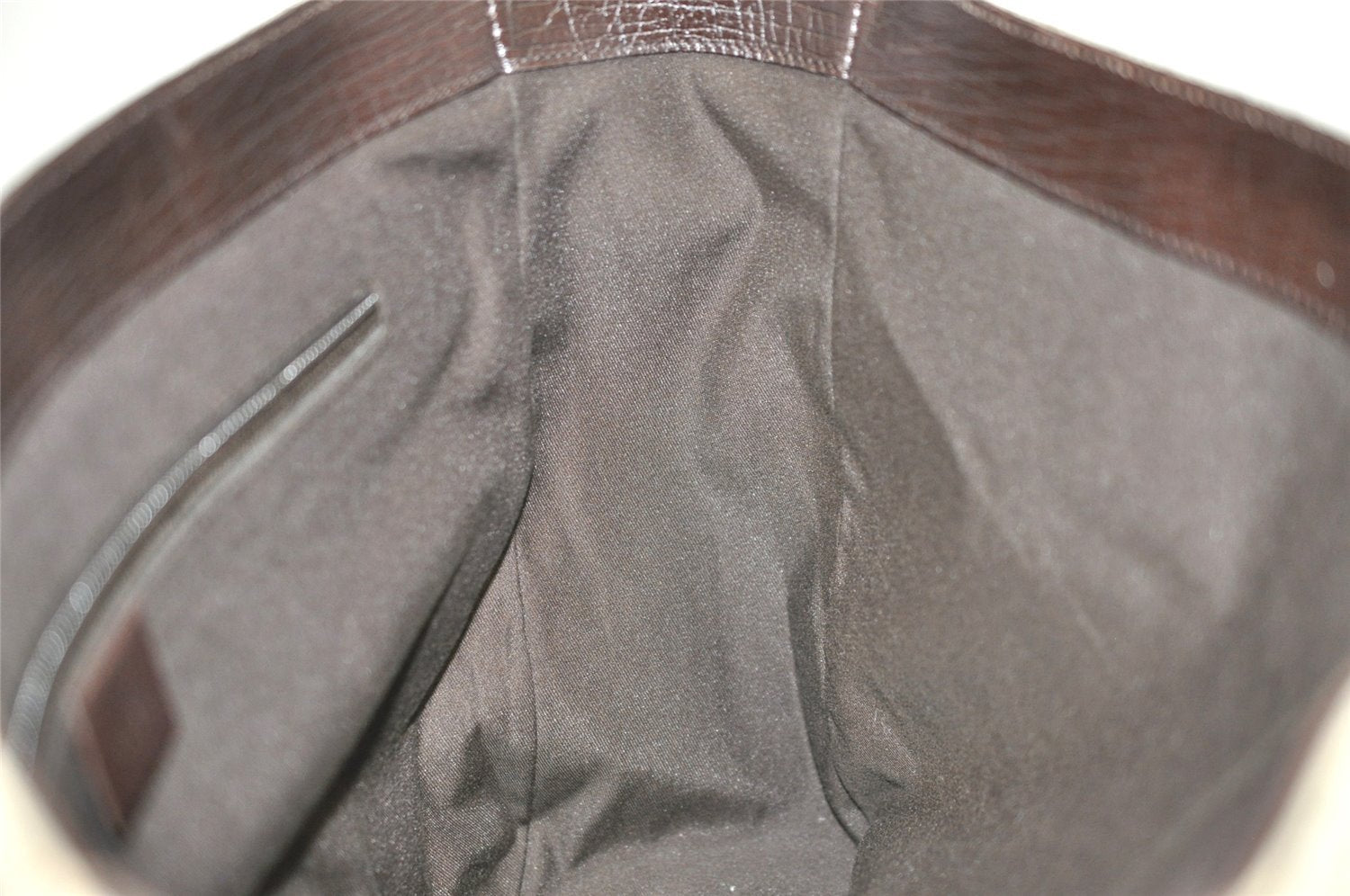 Authentic GUCCI Vintage Shoulder Tote Bag GG PVC Leather 141624 Brown 1655J