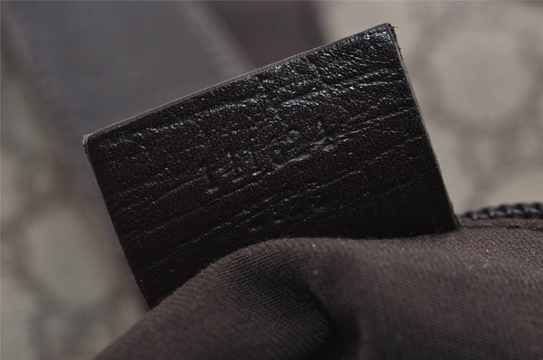 Authentic GUCCI Vintage Shoulder Tote Bag GG PVC Leather 141624 Brown 1655J