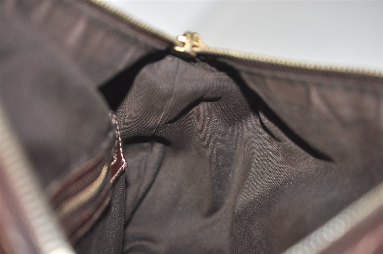 Authentic GUCCI 2Way Hand Bag GG Canvas Leather 189893 Beige Brown 1656J