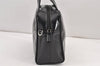 Authentic GUCCI Vintage 2Way Shoulder Hand Bag Purse Enamel Black Junk 1656K