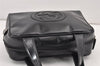 Authentic GUCCI Vintage 2Way Shoulder Hand Bag Purse Enamel Black Junk 1656K