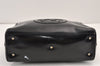Authentic GUCCI Vintage 2Way Shoulder Hand Bag Purse Enamel Black Junk 1656K