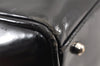 Authentic GUCCI Vintage 2Way Shoulder Hand Bag Purse Enamel Black Junk 1656K