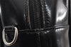 Authentic GUCCI Vintage 2Way Shoulder Hand Bag Purse Enamel Black Junk 1656K