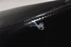 Authentic GUCCI Vintage 2Way Shoulder Hand Bag Purse Enamel Black Junk 1656K