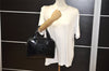 Authentic GUCCI Vintage 2Way Shoulder Hand Bag Purse Enamel Black Junk 1656K