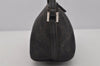 Authentic GUCCI Vintage Hand Bag Pouch Purse GG Canvas Leather 07198 Brown 1657J