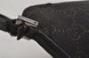 Authentic GUCCI Vintage Hand Bag Pouch Purse GG Canvas Leather 07198 Brown 1657J