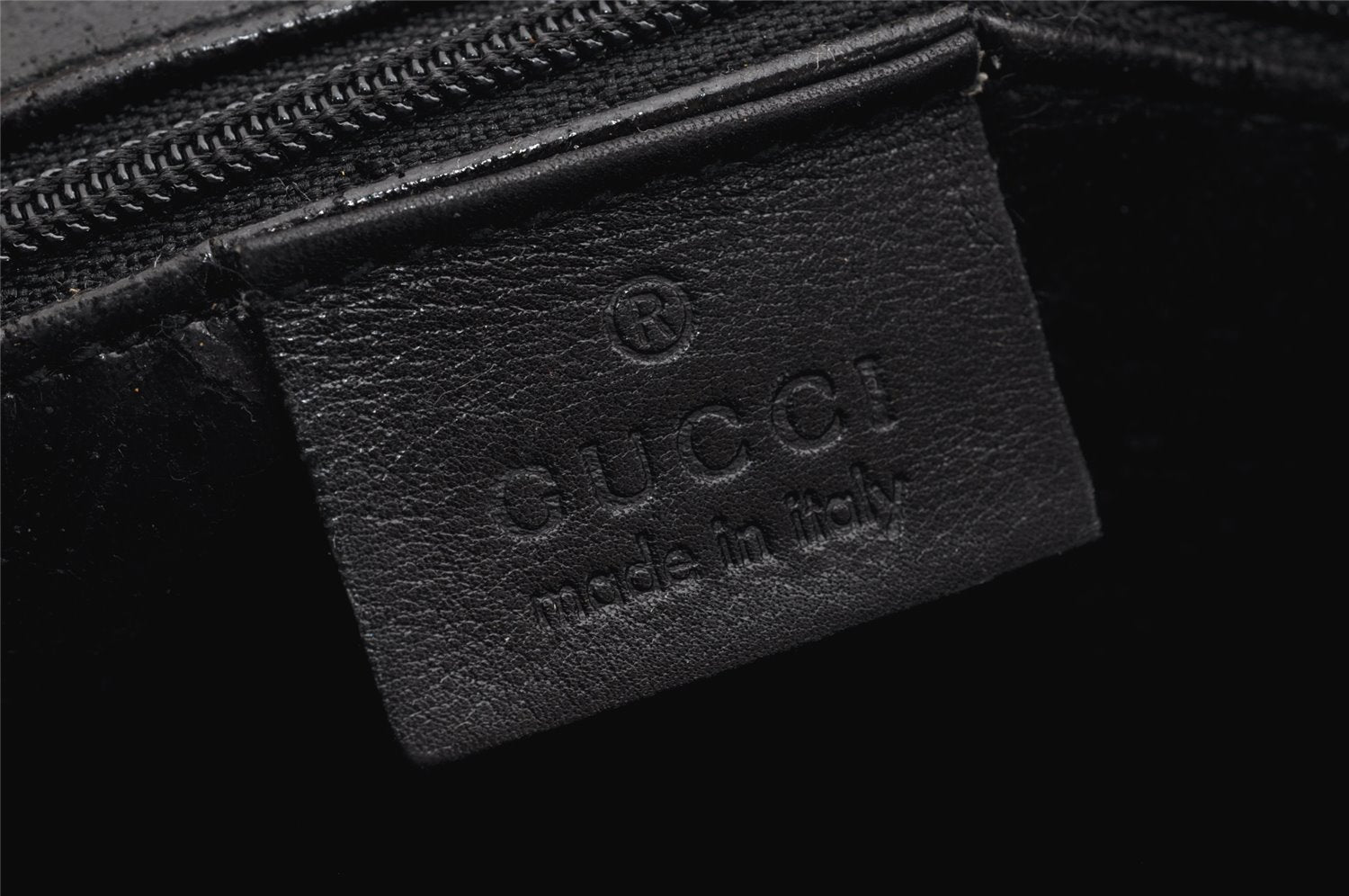 Authentic GUCCI Bamboo 2Way Shoulder Hand Bag Leather Black 0011577 Junk 1657K
