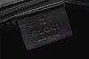 Authentic GUCCI Bamboo 2Way Shoulder Hand Bag Leather Black 0011577 Junk 1657K