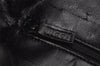 Authentic GUCCI Bamboo 2Way Shoulder Hand Bag Leather Black 0011577 Junk 1657K