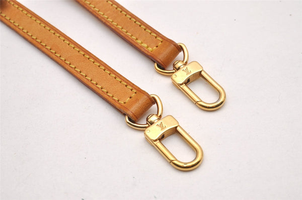 Authentic Louis Vuitton Leather Shoulder Strap Beige 39.6-46.1" LV 1658J