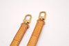 Authentic Louis Vuitton Leather Shoulder Strap Beige 39.6-46.1" LV 1658J