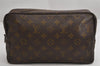 Auth Louis Vuitton Monogram Trousse Toilette 28 Clutch Hand Bag Old Model 1658K