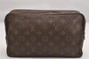 Auth Louis Vuitton Monogram Trousse Toilette 28 Clutch Hand Bag Old Model 1658K